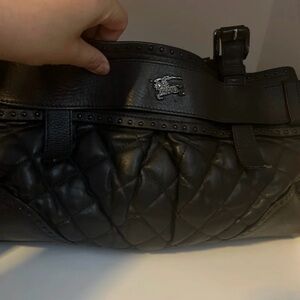 Burberry Black Quilted Shoulder Bag